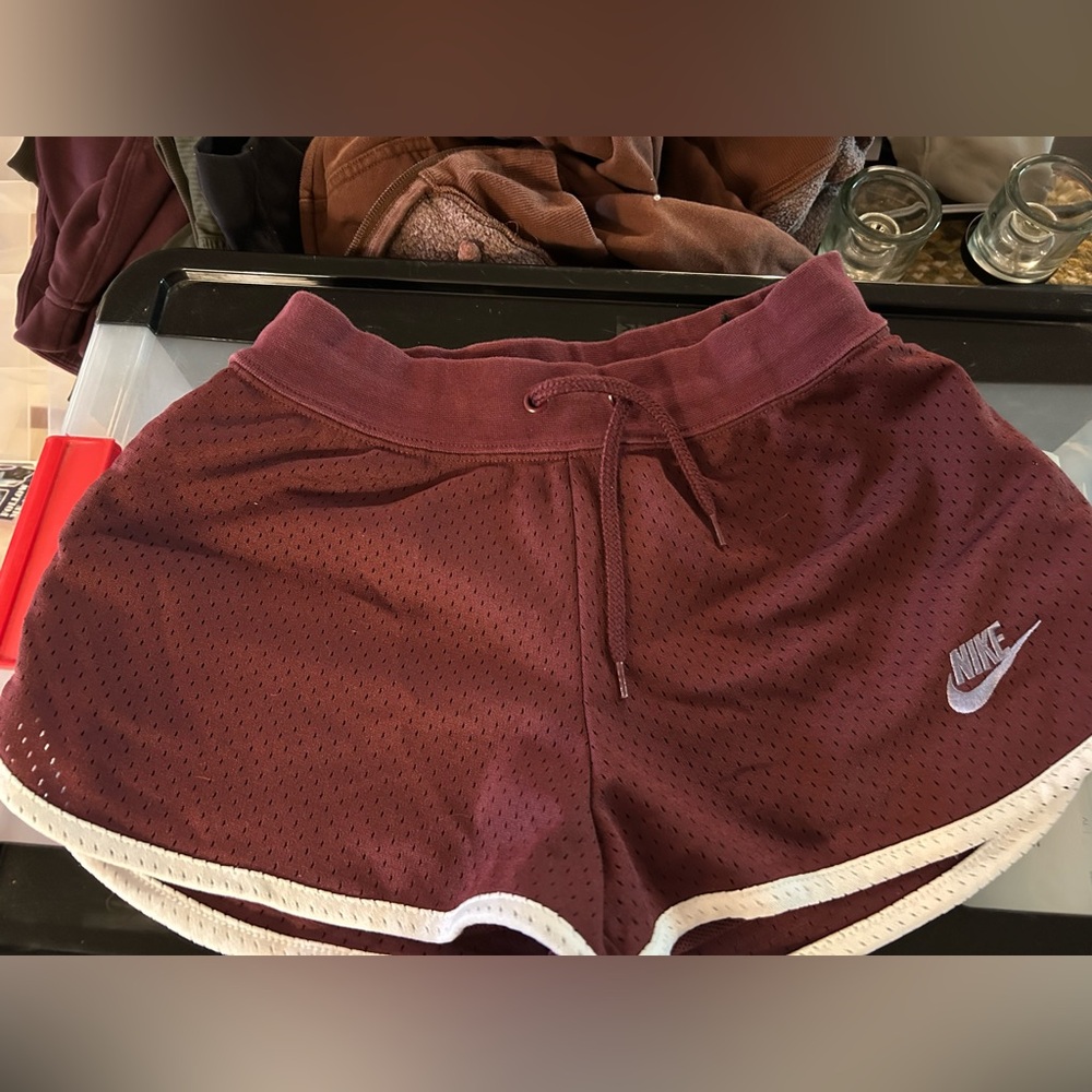 Nike Women's Maroon Athletic Shorts